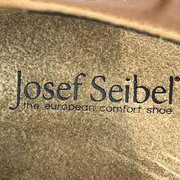 Josef Seibel NEW Open Peep Toe Camel Brown Pumps Comfort Sandals EU 37 6- 6.5 - Picture 12 of 14